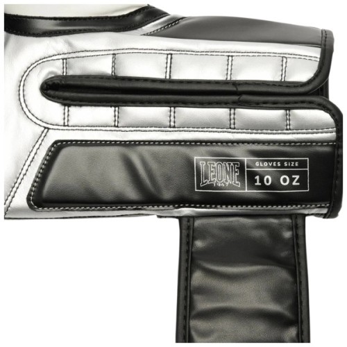 Боксерські рукавички Leone GN208 Iconic Black 16 унцій (бинти в комплекті) (GN208_Black_16oz)