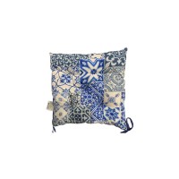 Подушка на стілець Прованс Фреска синя 40х40 см (028337)