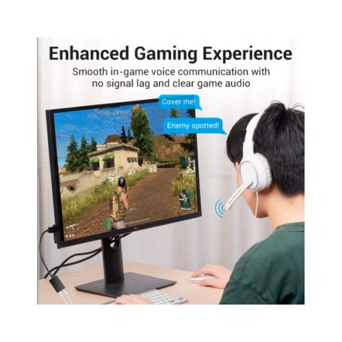 Звукова плата Vention Audio USB 2х3,5 мм jack 0.15m (CDYB0)