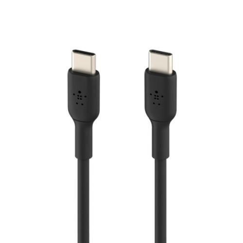 Дата кабель USB-C to USB-C 1.0m PVC black Belkin (CAB003BT1MBK)