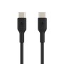 Дата кабель USB-C to USB-C 1.0m PVC black Belkin (CAB003BT1MBK)