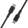 Дата кабель USB-C to USB-C 1.0m PVC black Belkin (CAB003BT1MBK)