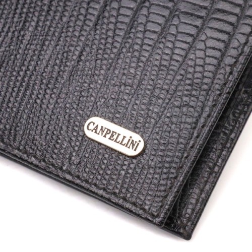 Портмоне Canpellini З натуральної шкіри Чорне (21868)