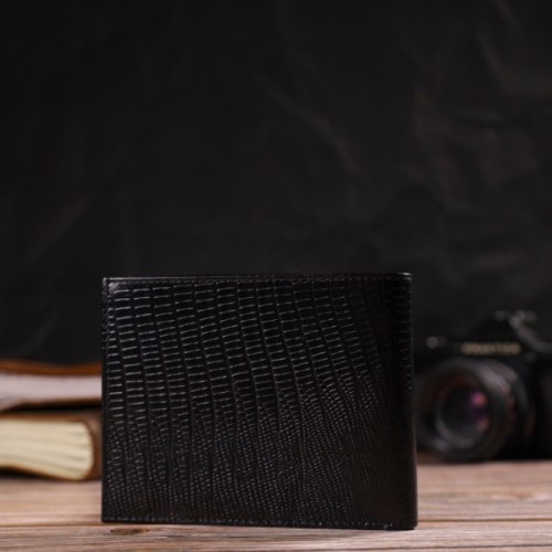 Портмоне Canpellini З натуральної шкіри Чорне (21868)