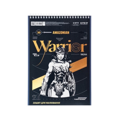 Альбом для малювання Kite DC Comics 30 аркушів (DC24-243)