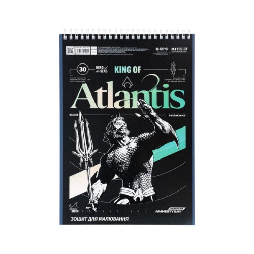 Альбом для малювання Kite DC Comics 30 аркушів (DC24-243)