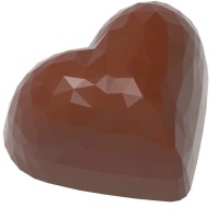 Форма для шоколаду Chocolate World Серце з гранями 21 шт x 13 г (1913 CW)