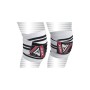 Бинт для спорту RDX на коліна K1 GYM Knee Wraps White/Black Plus (WAH-K1W+)