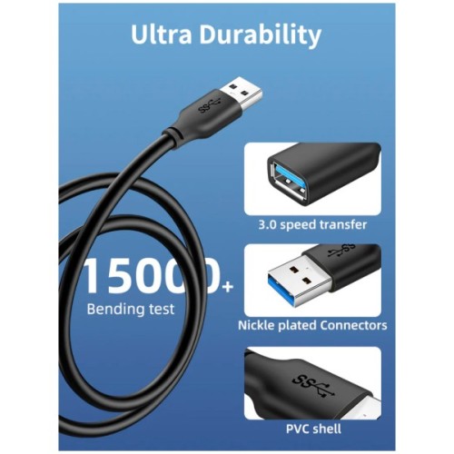 Дата кабель USB 3.0 AM/AF 2.0m Cabletime (CA915408)