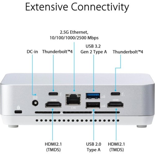 Комп'ютер ASUS NUC 14 Pro+ RNUC14RVSU700002I Kit(L6) / Ultra 7 155H, M.2 22x80 NVMe; 22x42 NVMe (90AR0051-M000A0)