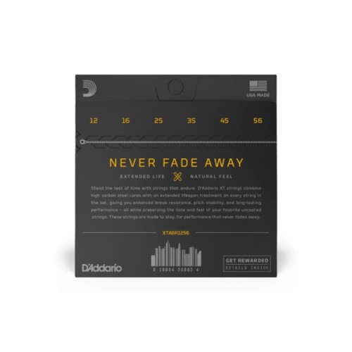 Струни для гітари D'Addario XT 80/20 Bronze Light Top / Medium Bottom (12-56) (XTABR1256)
