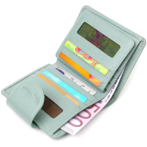 Гаманець Tony Bellucci З натуральної шкіри Сіро-зелений (21986)