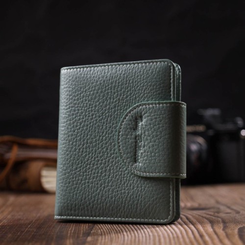 Гаманець Tony Bellucci З натуральної шкіри Сіро-зелений (21986)