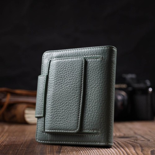 Гаманець Tony Bellucci З натуральної шкіри Сіро-зелений (21986)