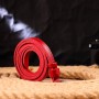 Ремінь Grande Pelle Вузький жіночий з натуральної шкіри Червоний (21440)