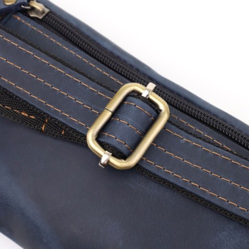 Сумка Shvigel З натуральної шкіри Синя (23123)