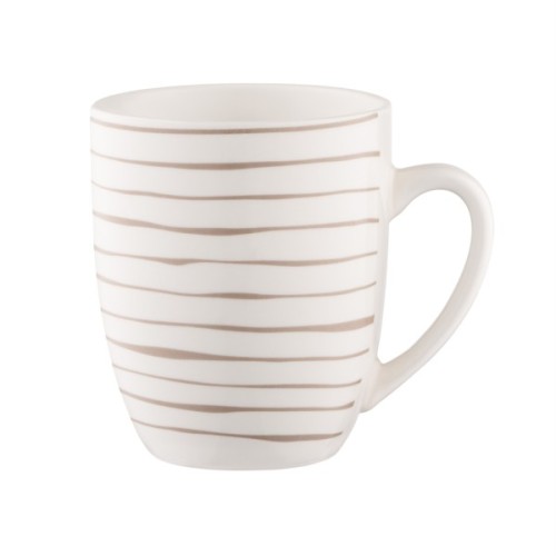 Набір чашок Ardesto Ravenna, 4шт., 360мл, порцеляна, біло-бежевий (AR1336RS)