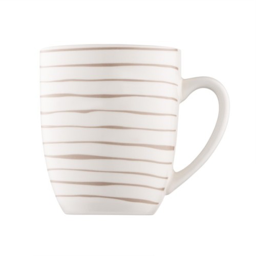 Набір чашок Ardesto Ravenna, 4шт., 360мл, порцеляна, біло-бежевий (AR1336RS)