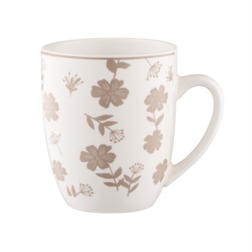 Набір чашок Ardesto Ravenna, 4шт., 360мл, порцеляна, біло-бежевий (AR1336RS)