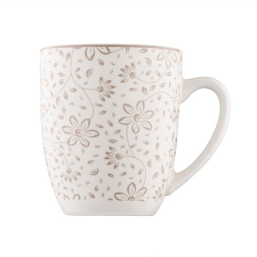 Набір чашок Ardesto Ravenna, 4шт., 360мл, порцеляна, біло-бежевий (AR1336RS)