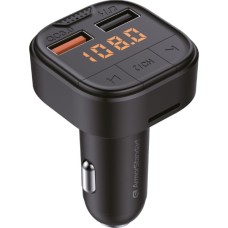 FM модулятор Armorstandart ASF1 18W QC3.0 2xUSB black (ARM82826)