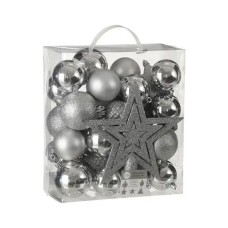 Ялинкова іграшка House Of Seasons Пластик 40 шт Сірі (8718861624120)