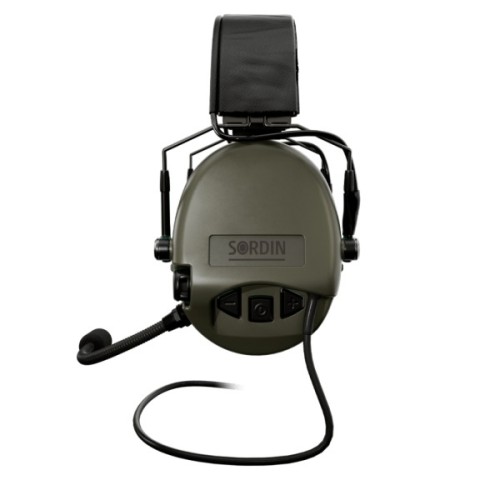 Тактичні навушники Sordin Supreme MIL CC Slim Headband Green PVC (74332-06-S)