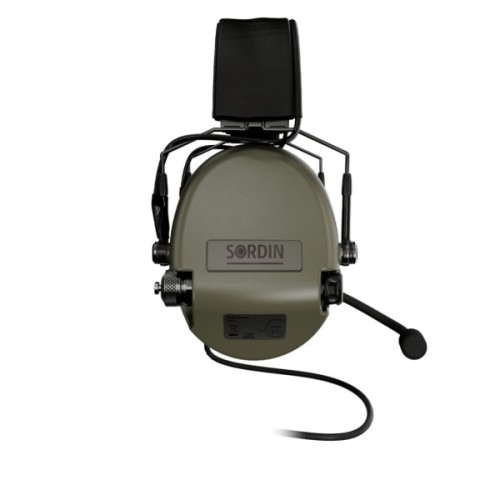 Тактичні навушники Sordin Supreme MIL CC Slim Headband Green PVC (74332-06-S)