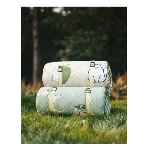 Туристичний килимок Naturehike 210х240 см CNK2350WS010 Бежевий з котами (6976507661720)