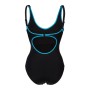 Купальник Arena Tania Clip Back Swimsuit One P 005974-580 чорний, блакитний 44 (3468336866429)