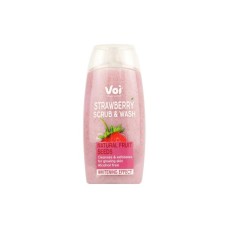 Гель для душу Voi Scrub & Wash Natural Fruit Seeds Whitening Effect 400 мл (8681608226140)