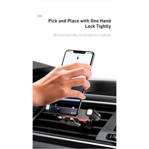 Універсальний автотримач Baseus Mr Hui Gravity Car Mount Black (SUYL-HU01)