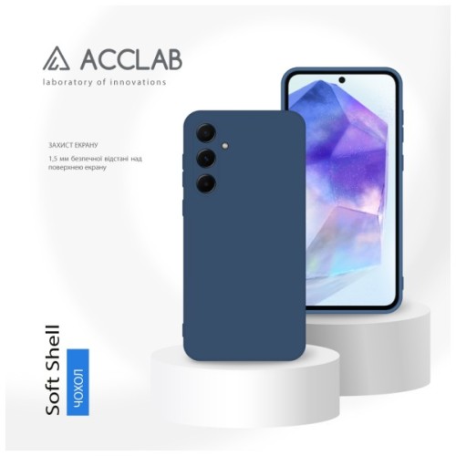 Чохол до мобільного телефона ACCLAB Silicone Case Samsung Galaxy A55 Blue (1283126602016)