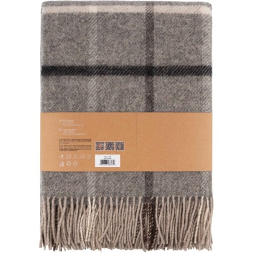 Плед Ardesto Leonardo Alpina 100% вовна, сірий 140x200 см (ART0703LM)