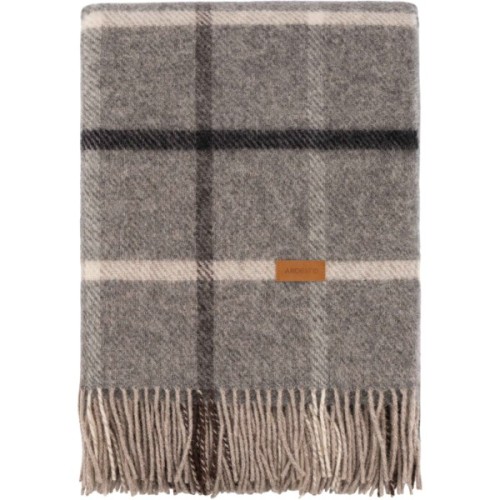 Плед Ardesto Leonardo Alpina 100% вовна, сірий 140x200 см (ART0703LM)