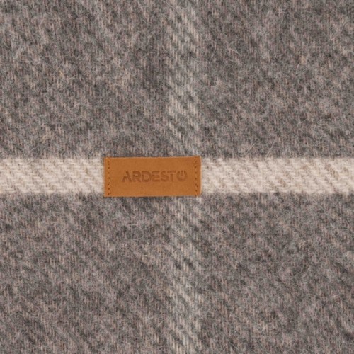Плед Ardesto Leonardo Alpina 100% вовна, сірий 140x200 см (ART0703LM)