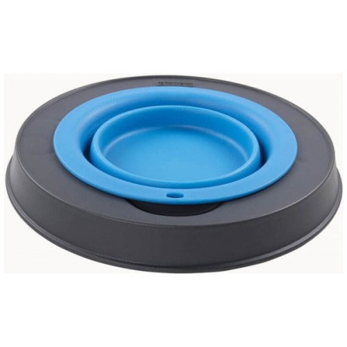 Посуд для собак Dexas Миска одинарна на складній підставці-велика 960 мл блакитна (0084297309114)