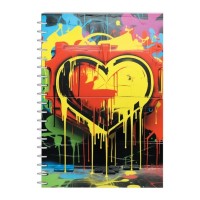 Блокнот Economix А5 пластикова обкладинка, спіраль, 80 аркушів, клітинка (E21957-05)