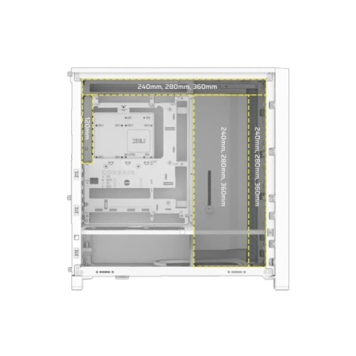 Корпус для ПК Corsair FRAME 4000D RS ARGB White (CC-9011297-WW)
