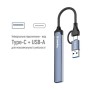 Концентратор ColorWay USB-A/USB-C 4-in-1 USB2.0х2/USB3.0/USB-C2.0 (CW-HUB06)