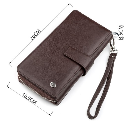 Гаманець ST Leather З натуральної шкіри Коричневий (18457)
