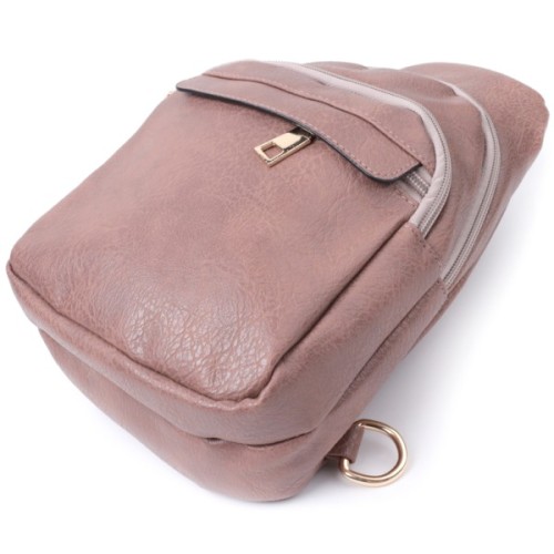 Сумка Vintage З отвором для навушників з екошкіри Коричнева (22786)