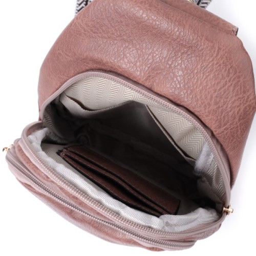 Сумка Vintage З отвором для навушників з екошкіри Коричнева (22786)