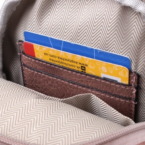 Сумка Vintage З отвором для навушників з екошкіри Коричнева (22786)