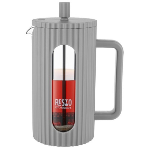 Френч-прес Resto Keid бамбук 1000 мл сірий (90533)