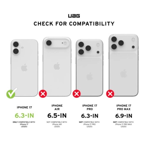 Скло захисне UAG iPhone 17 Transparent (14438411VNA)