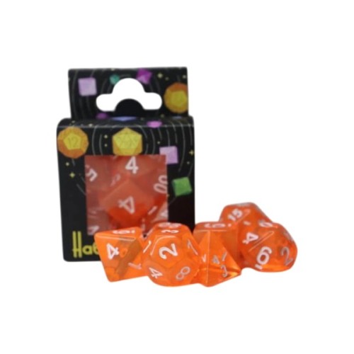 Набір кубиків для настільних ігор Games 7 Days Transparent 7 Dice Set - Orange (g7dtran03)