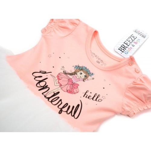 Плаття дитяче Breeze з фатіновой спідницею (15764-86G-peach)