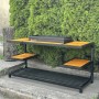 Мангал Metalzavod Одін на 12 шампурів 4мм в стилі LOFT (ML12-4C2P)