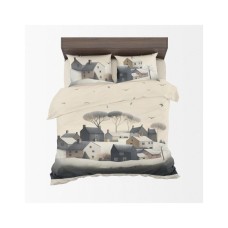 Постільна білизна Home Line Хатки з птахами, бязь, полуторний (184469)